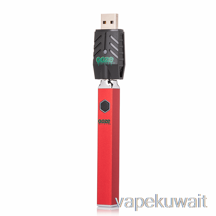 نظام Ooze Quad Flex Temp بطارية 500 مللي أمبير في الساعة باللون الأحمر